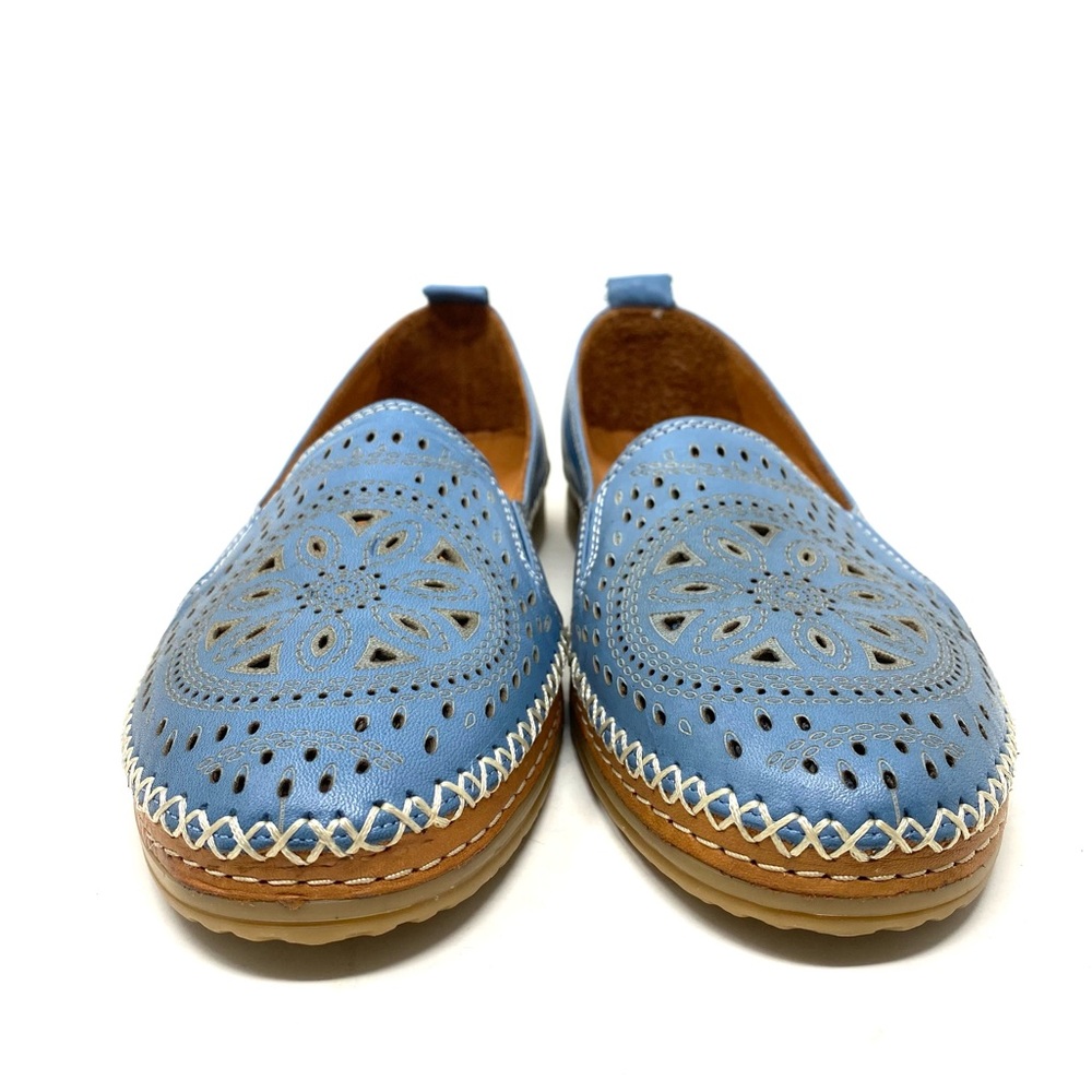 Spring Step Ingrid Sky Blue Leather Loafer Slip-On Shoes Size 41 (US 9.5–10) - Picture 3 of 7